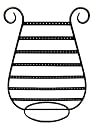 EARRING DISPLAY / HOLDER (BLACK METAL) - HARP SHAPE ~ HOLDS OVER 125 PAIRS (jw)