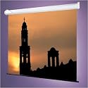 Draper 207161 Matte White Luma with 1-1/2 in Black Masking Borders with AutoReturn Manual Screen - 60" x 60" AV Format