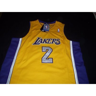 Derek Fisher Adidas Home Gold Los Angeles Lakers Jersey Size 44