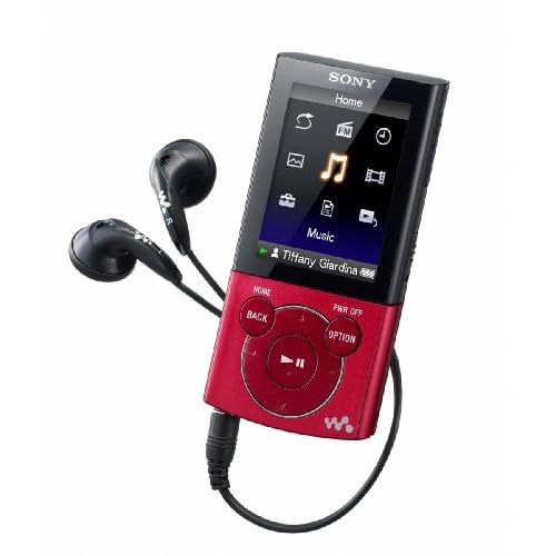 Sony Walkman E-340 Series 8 GB Video MP3 Player (Red)