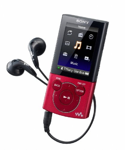Sony Walkman E-340 Series 8 GB Video MP3 Player - Red (NWZ-E344) image