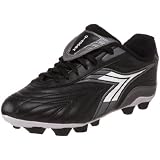 Diadora Furia MD Soccer Cleat (Little Kid/Big Kid),Black/White,4 M US Big Kid