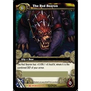 World of Warcraft Drums of War WOW Single Card The Red Bearon 3 3 LOOT by World of Warcraft