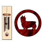 Silky Terrier Wind Chimes X-SMALL Copper Vein
