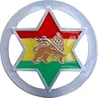 Mens REGGAE STAR FLAG Punk Rock Metal Belt Buckle