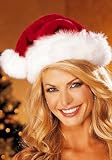 Shirley of Hollywood Christmas Velvet and Faux Fur Santa Hat