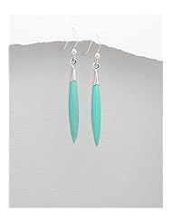Reconstructed stones Earrings In 92.5 Sterling Silver