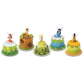 Disney Fairies Tinkerbell Friends Cake Topper Set 6 figures