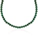 6mm Round Malachite Bead Necklace, 16+2"Extender