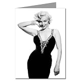 Marilyn Monroe Wearing an LBD Little Black Dress Single 5x7 Greeting Card