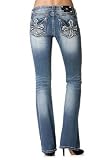 Miss Me Jeans Embrioidered Cross 31, Boot Cut Dark Wash