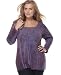 Style&co. Plus Size Top, Long Sleeve Printed Henley