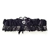 Black Lace Trim Garters (3 count)