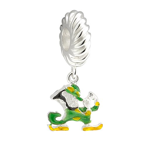 Notre Dame Charm Leprechaun Sterling Silver & Enamel
