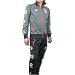 adidas アディダス Space 2019 グラフィック ジャージ上下セット《メンズ:ミディアムリード/ダークシェール》トレーニングセット KF299-KF298-P65684-P65681