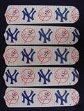 Ceiling Fan Designers 52SET-MLB-NYY MLB York Yankees Baseball 52 In. Ceiling Fan Blades Only
