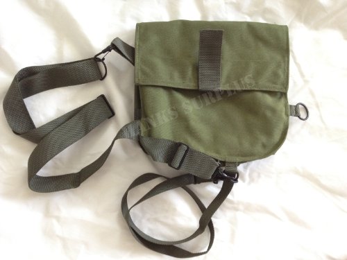 Official US Military Army Messenger Carrier Gas Mask Bag Pouch Pack Satchel OD Green