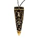 Resin Imitation Bone Pendant Fang - Adjustable Cord - 66mm x 24mm