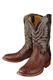 Lucchese 'TY1270' Caiman Crocodile Cowboy Boots Mens EE (Wide) - Cigar