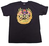 Impact Men's AC/DC Highway To Hell Devil Short Sleeve T-Shirt,Black,X-Large