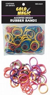 Gold Magic Rubber Bands Bright Assorted Colors (Pack of 12)