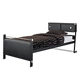 Powell Z-Bedroom Twin Size Bookcase Bed with Flat Panel Footboard