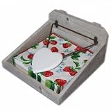 Gisela Graham Shabby Chic Wooden Heart Napkin Holder