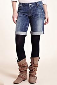 Indigo Collection Cotton Rich Turn Up Hem Shorts