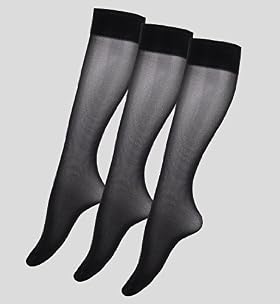 Marks And Spencer 3 Pairs Of 40 Denier Opaque Knee Highs Marks And Spencer 3 Pairs Of 40 Denier Opaque Knee Highs