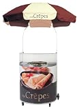 Krampouz Semi-Circular Chocolate Crepe Cart For Electric Griddle