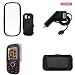 Samsung Intensity U450 Combo Rubber Feel Black Protective Case Faceplate Cover + LCD Screen Protector + Rapid Car Charger + Black Horizontal Leather Pouch for Samsung Intensity U450