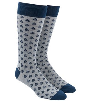 Sailboats Men's Cotton Blend Dress Socks