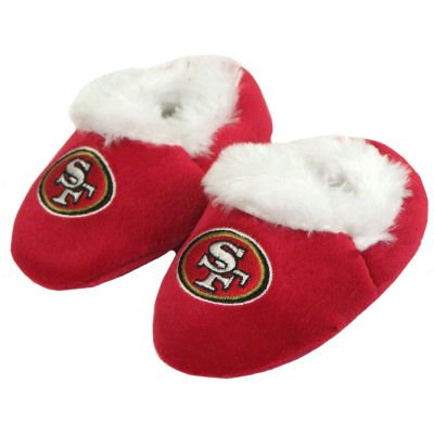 Baby Slippers on San Francisco 49ers Official Logo Baby Bootie Slippers 12 24 Mos