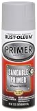 Rust-Oleum 252472 Automotive 12-Ounce Sandable Primer Spray Paint, Light Gray