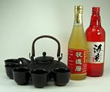【送料無料】黒千代香セット5客ツル付（祝の赤★黒麹造り芋焼酎720ｍｌ、還暦限定　お屠蘇酒　500ml ）