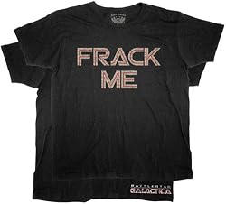 BattleStar Galactica FRACK ME Black Mens T-Shirt Tee