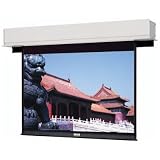 Da-Lite Ceiling Recessed 9' x 12' Square Format Boardroom Electric Screen with Matte White Fabric