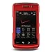 FOR RIM : BLACKBERRY STORM II 9550 EZ Snap On Crystal Rubber Case RED Design look On The Back Surface.