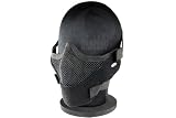 TMC Spartan Mesh Half Face Mask (Black)