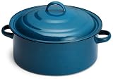 Bene Casa Enamel Casserole/Budinera, 5.7QT (blue)