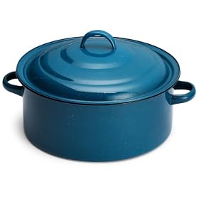 Bene Casa Enamel Casserole Budinera, 5.7QT (blue) by Bene Casa