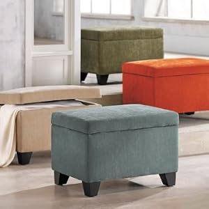 Alanna Storage Ottoman - Henna - Grandin Road