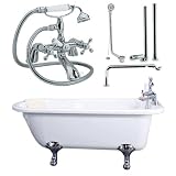 Traditional Single Ended Roll Top Bath, Roll Top Bath Pack and Tap