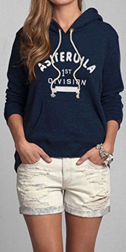 パーカー スウェット フード パーカー　春色　パッチワーク　アメカジ　カジュアル　英語ロゴ　アメリカン　フード　セレブ　スタイリッシュ 大きい ｻｲｽﾞ オシャレ 　 ブルー (オリジナル・ブレスレットとサシェセット)