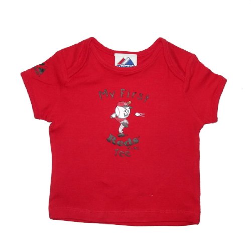 Infant / Baby MLB Cincinnati Reds My First Tee T-Shirt - Red (Size: 18)
