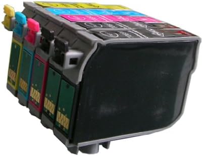 5 Packs (2BK+1C+1M+1Y) of US Patented Epson 88 T0881-T0884 Compatible Cartridges for EPSON Stylus Printer NX100, NX105, NX110, NX115, NX200, NX215, NX300, NX400, NX415 ... The cartridges have Reset-Able Chips(RAC).