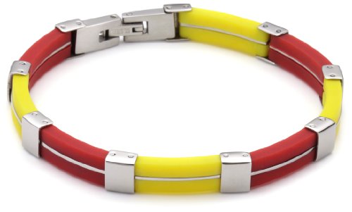 Fashion Steel Unisex Armband Spanien  Edelstahl Kautschuk  19 cm  8301196 Preisvergleich