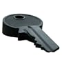 Key Doorstop Door Stopper, Black