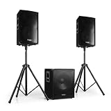 2.1 aktives PA Set 1x Subwoofer 2x Satellit 2x Stativ 1200Wvon "Anlagen & Sets"