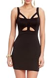 2B The Sexy Siren Backless Cut-out Dress 2b Night Dresses Blk-l